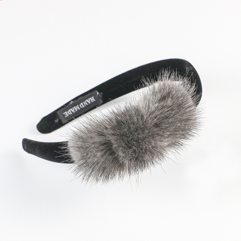 Ribbon Bow Gift - Real Mink Cosmetic Headbands Women High