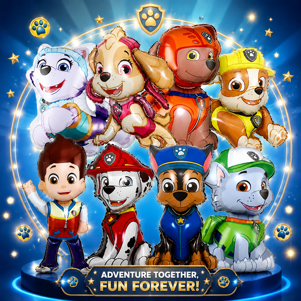 Ornament Ball Set - 8pcs PAW Patrol Birthday Balloon Set