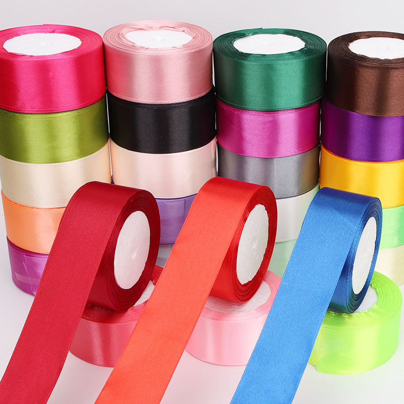 Ribbon Bow Gift - 1Roll Satin Ribbon 4cm 25Yards Gift