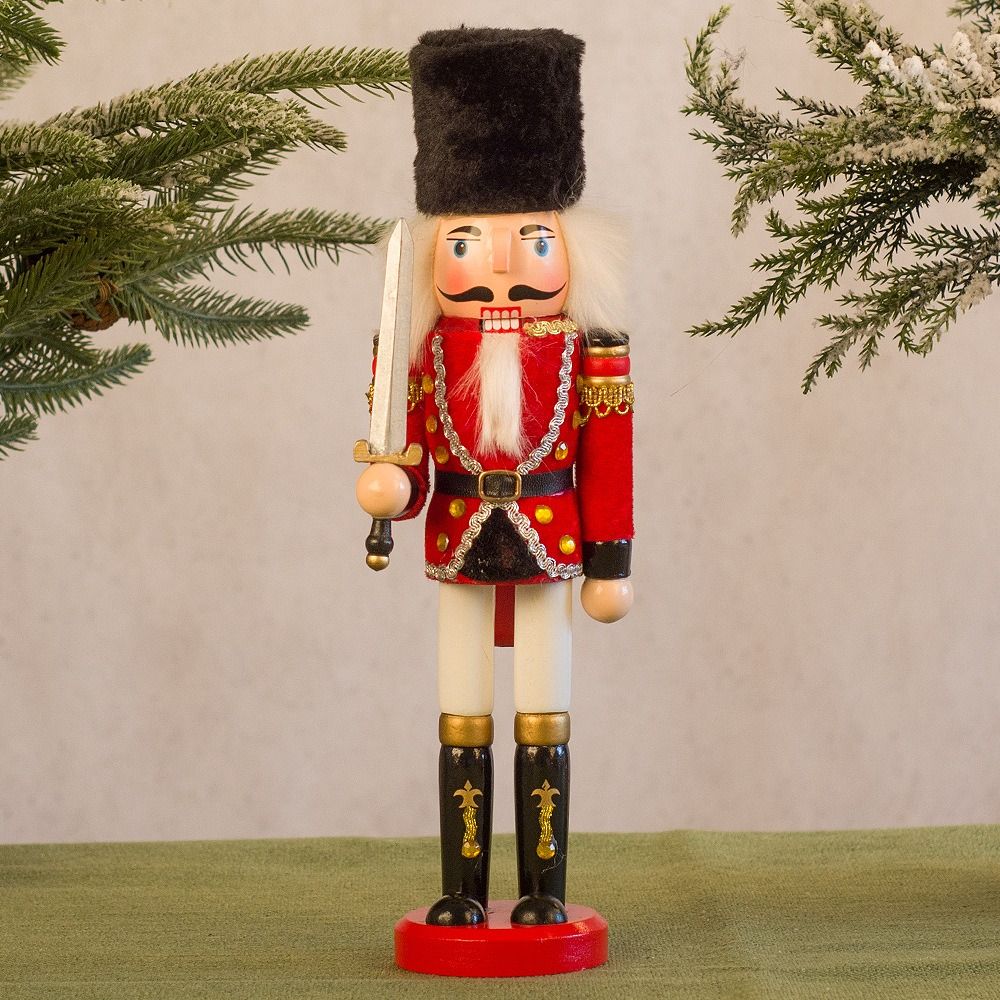 Nutcracker Figurine - Merry Christmas Vintage Christmas Nutcracker Handicraft