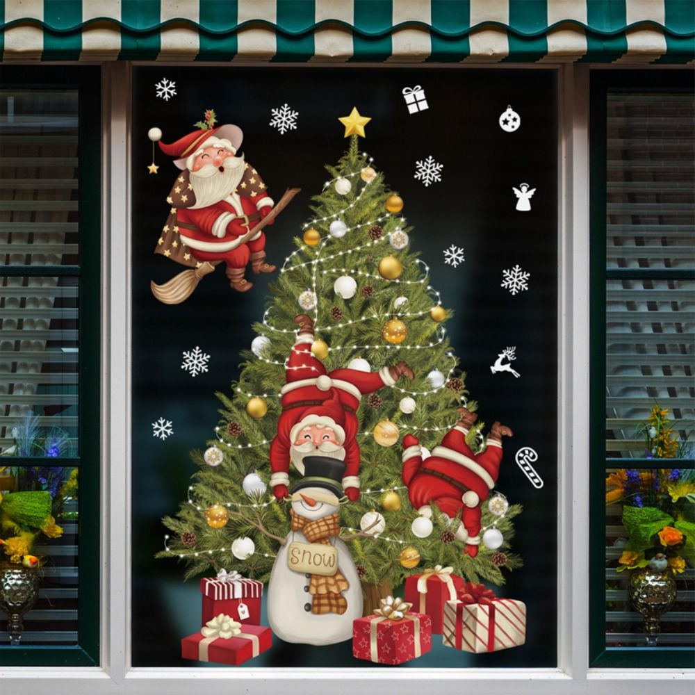 Snowflake Window Decal - Creative PVC Christmas Window Glass Stickers