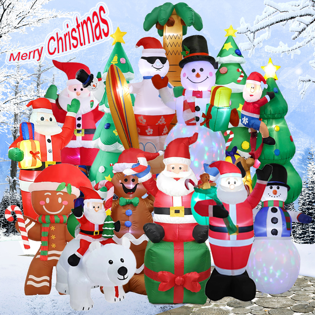 Christmas Lights Outdoor - Christmas Inflatables Decoration Built-in LED Inflatable