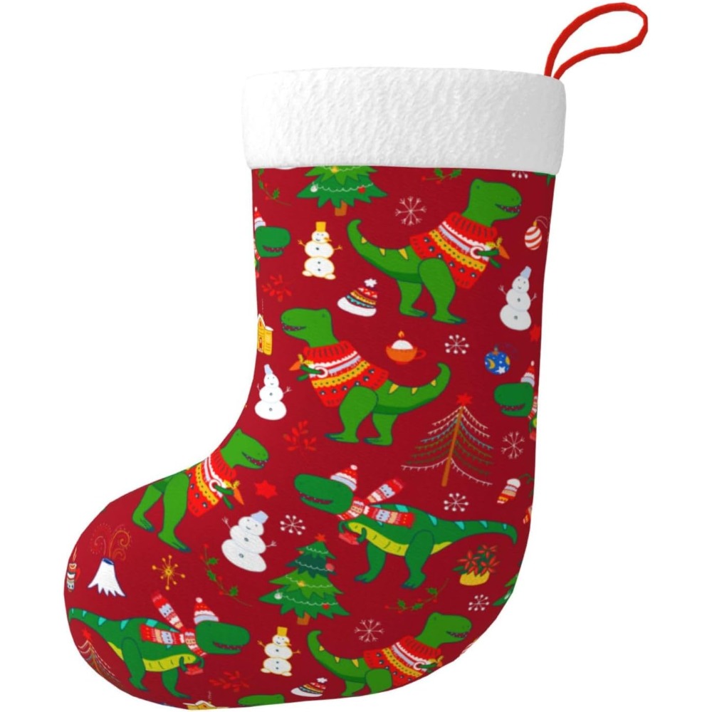 Cute Christmas Dinosaur Christ - đánh giá và giá Christmas Stocking Hanging