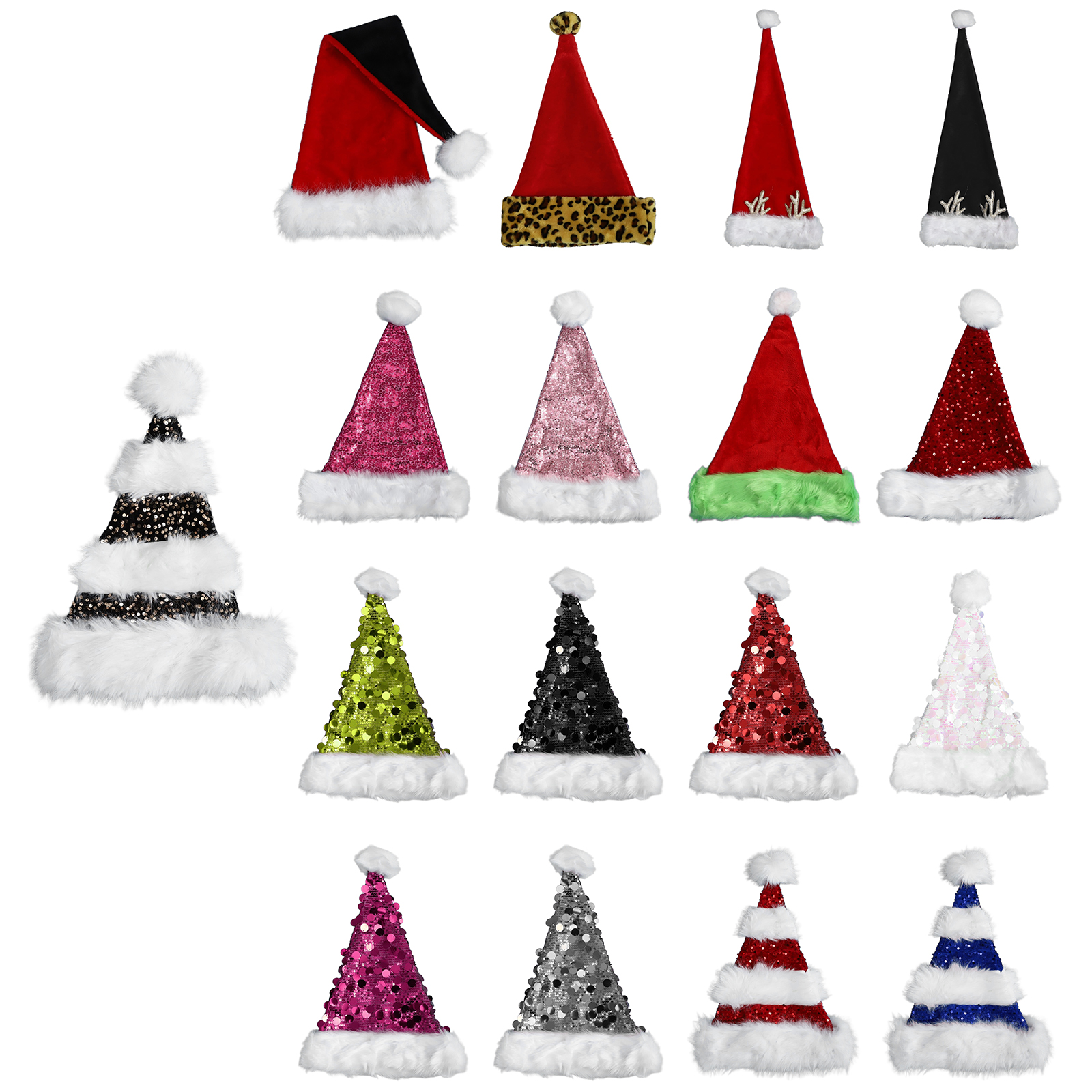 Adults Christmas Santa Hat Sof - đánh giá và giá Santa Hat Plush