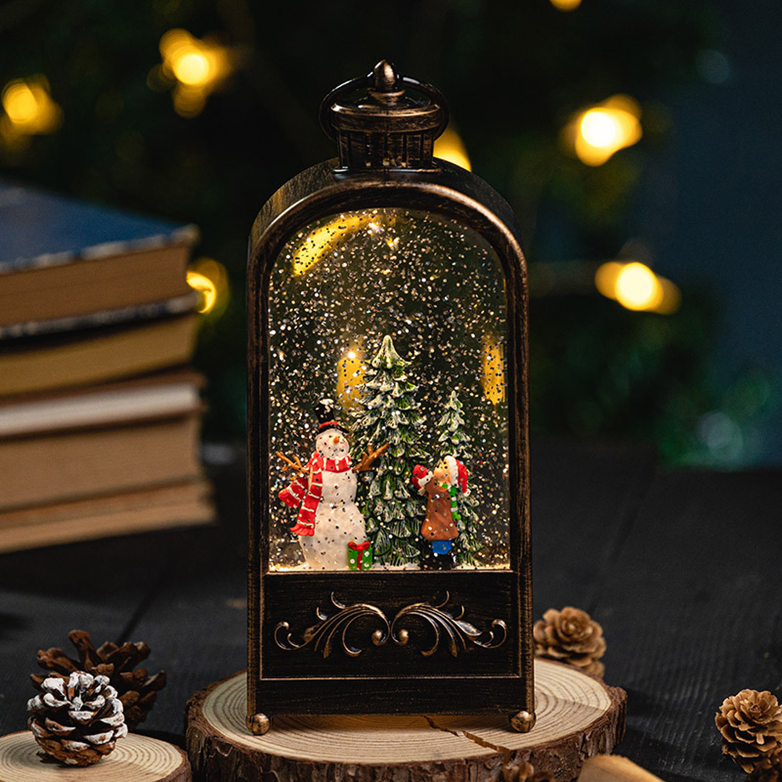Christmas Decorations Wind Lan - đánh giá và giá Snow Globe Musical