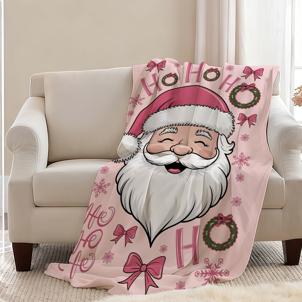 Pink Christmas Blanket Throw S - đánh giá và giá Christmas Throw Blanket