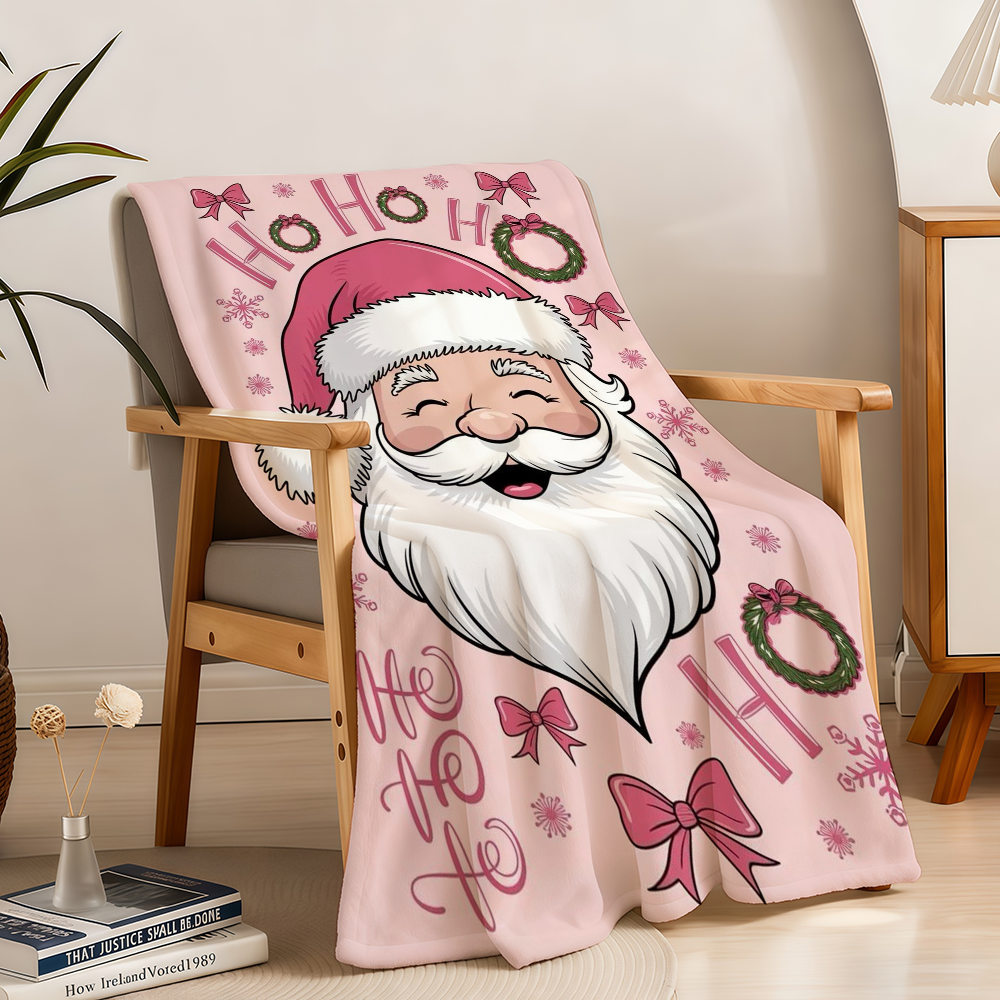 Pink Christmas Blanket Throw S - đánh giá và giá Christmas Throw Blanket
