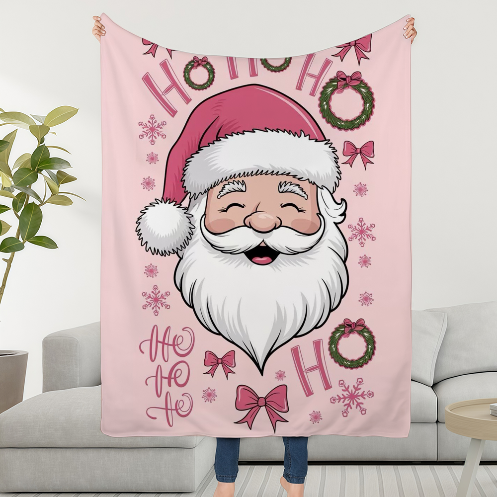 Pink Christmas Blanket Throw S - đánh giá và giá Christmas Throw Blanket