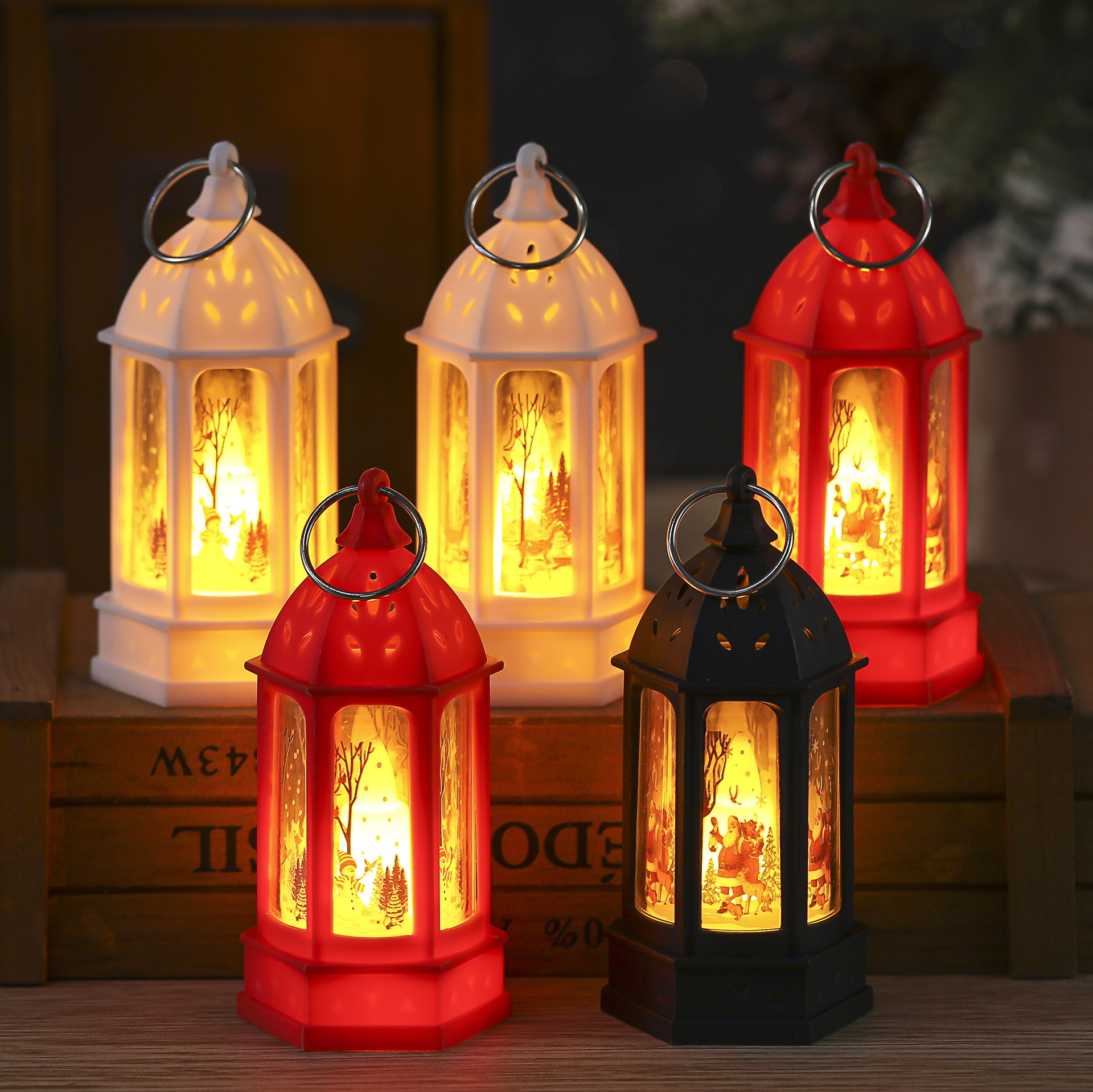 Mini Creative Atmosphere Light - đánh giá và giá Holiday Candle Set