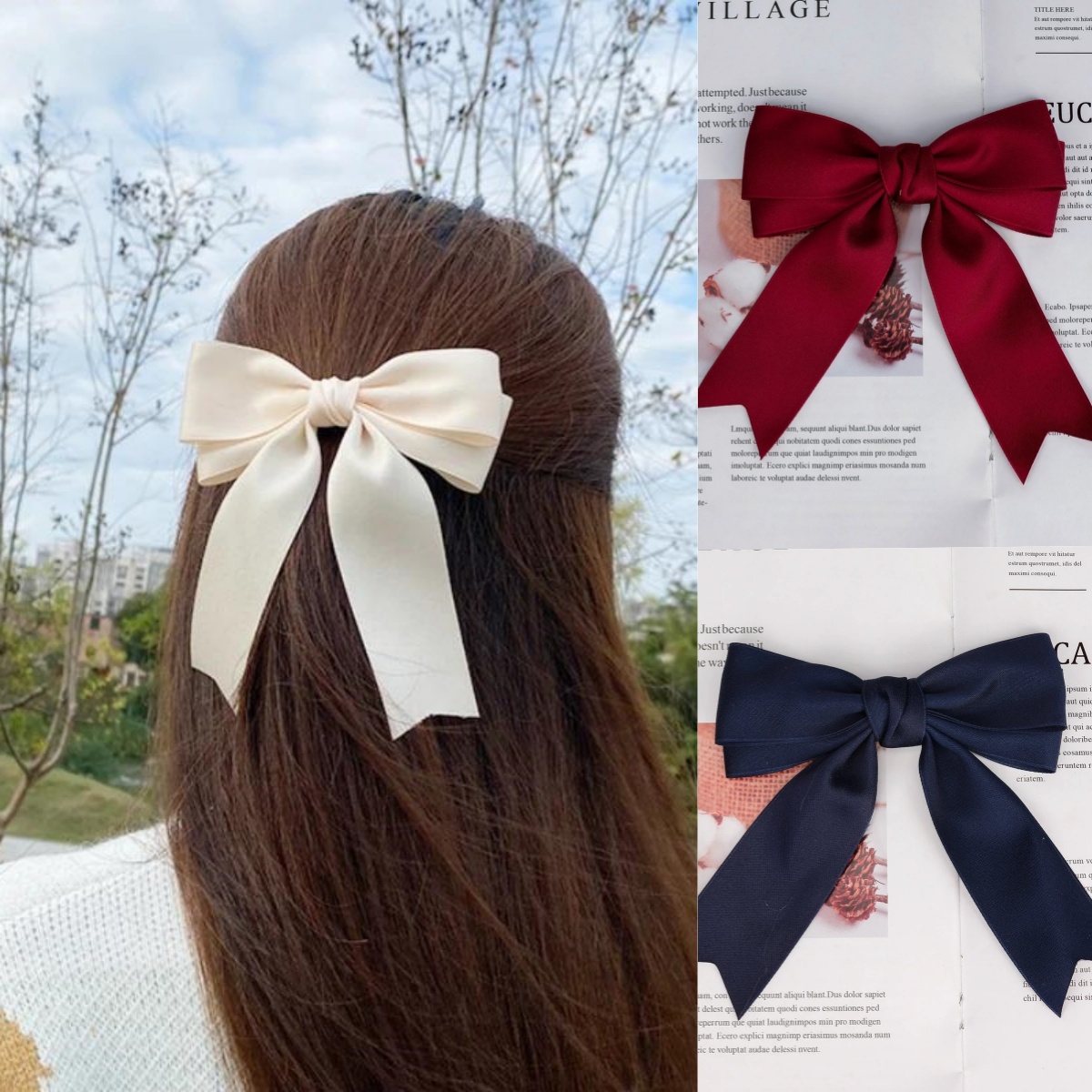 Elegant solid color black red  - đánh giá và giá Ribbon Bow Gift