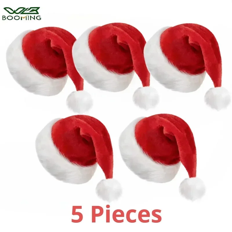 5/1PCS Christmas Hat Plush Adu - đánh giá và giá Santa Hat Plush