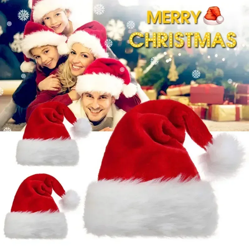 5/1PCS Christmas Hat Plush Adu - đánh giá và giá Santa Hat Plush