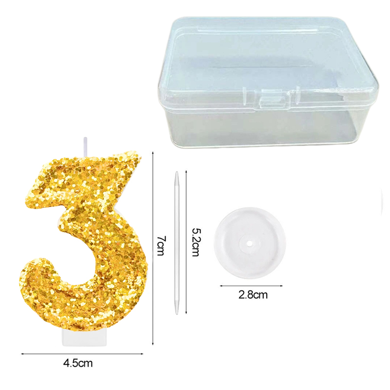 Digital Birthday Candle Gold C - đánh giá và giá Holiday Candle Set