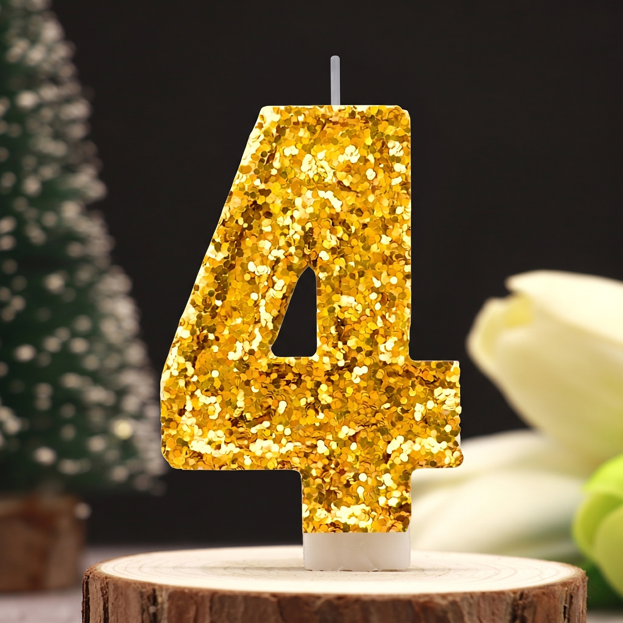 Digital Birthday Candle Gold C - đánh giá và giá Holiday Candle Set