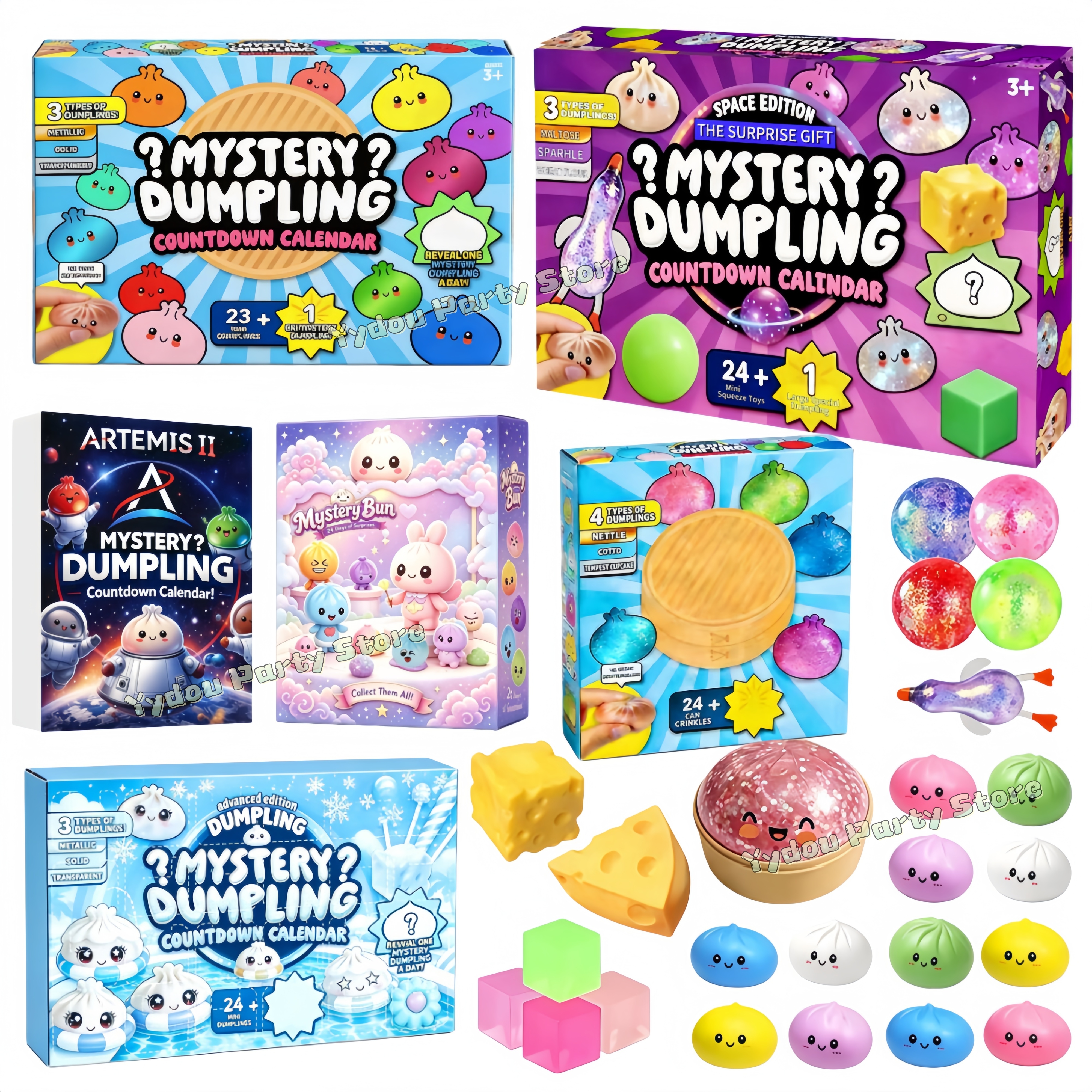 Mystery Dumpling Squishy Adven - đánh giá và giá Advent Calendar Gift