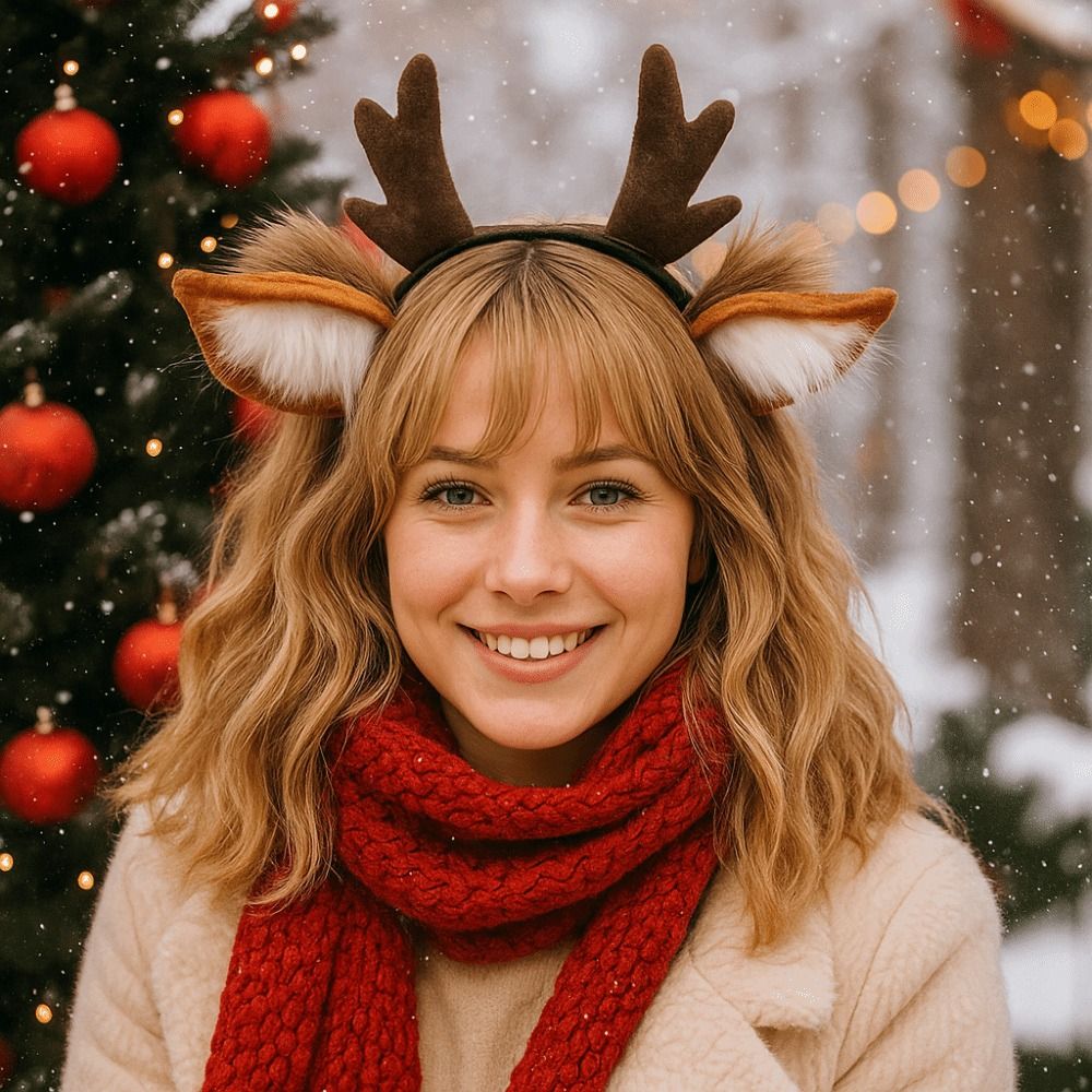 Unisex Deer Ears Reindeer Antl - đánh giá và giá Reindeer Antlers Headband