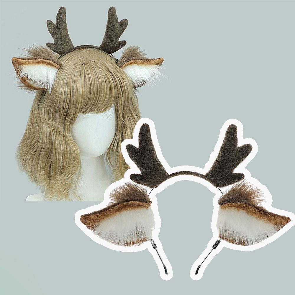 Unisex Deer Ears Reindeer Antl - đánh giá và giá Reindeer Antlers Headband