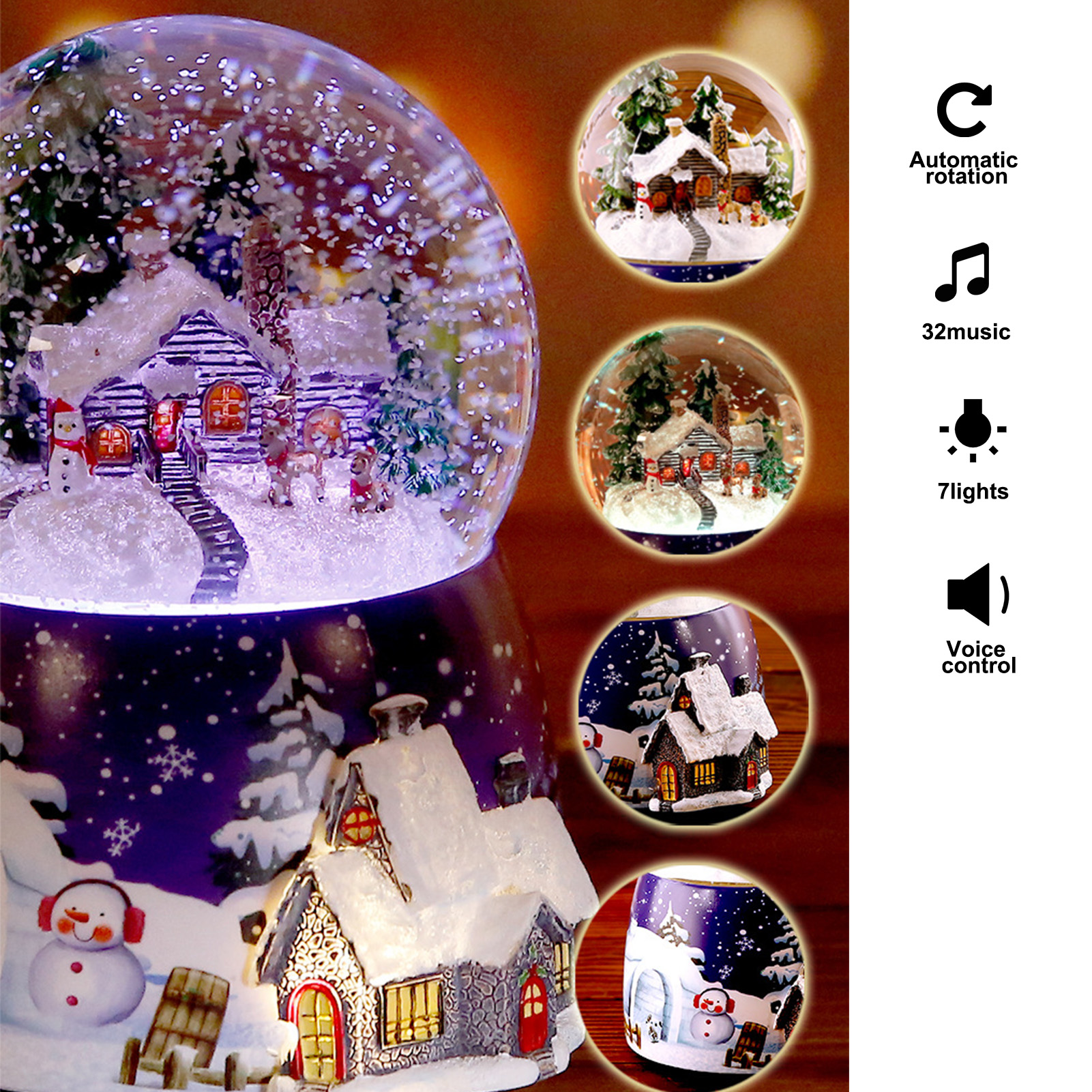 1 Cái Nhựa Hộp Nhạc Quả Cầu Ph - đánh giá và giá Snow Globe Musical