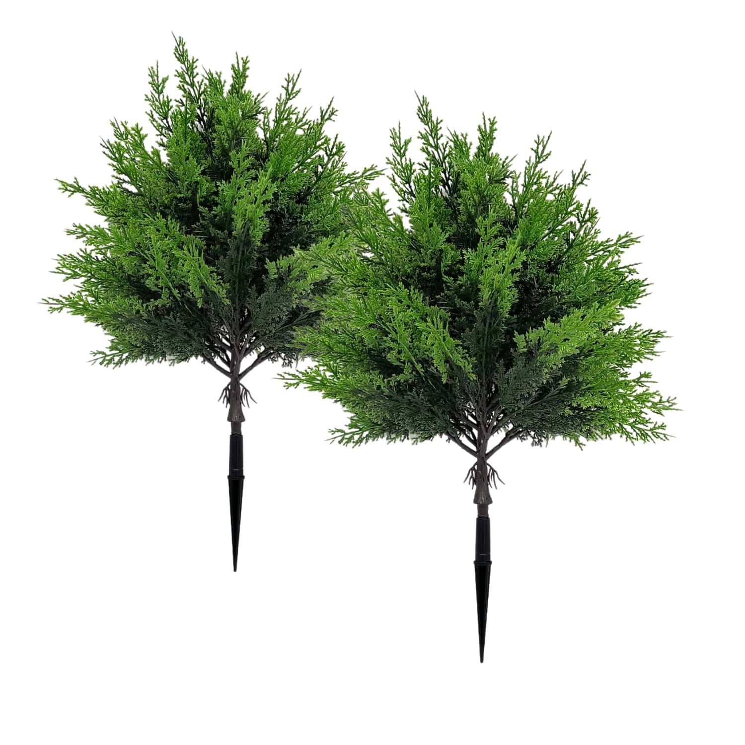 2pcs Outdoor Artificial Greene - đánh giá và giá Christmas Tree Artificial