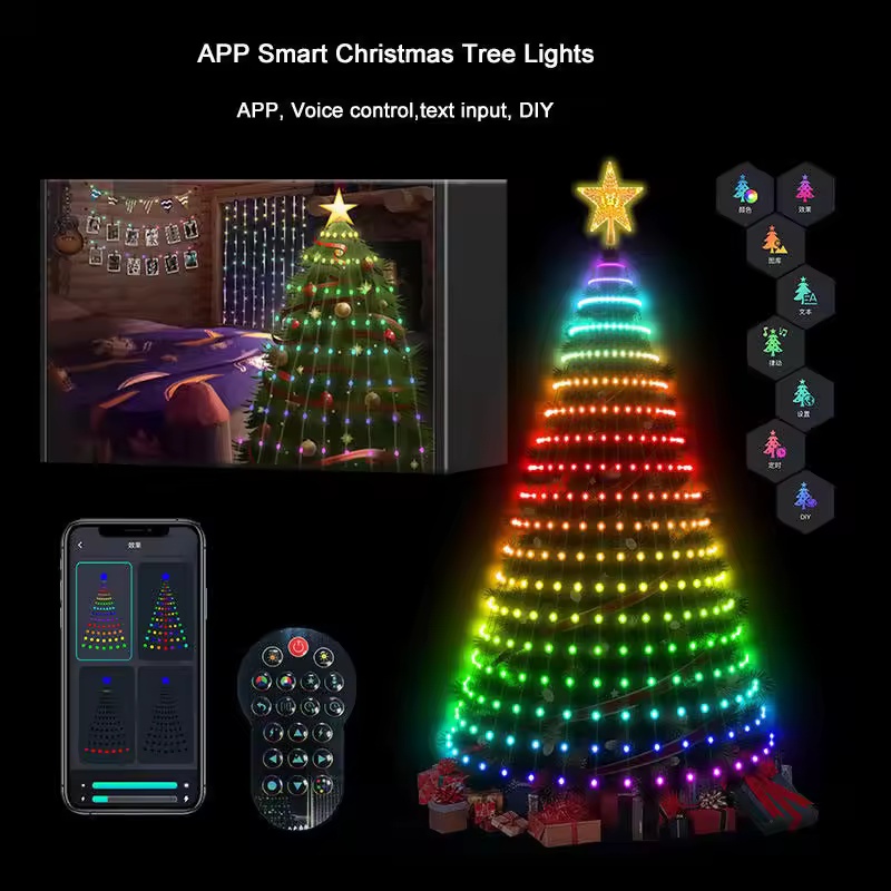 400LEDs Smart Christmas Tree L - đánh giá và giá Star Tree Topper
