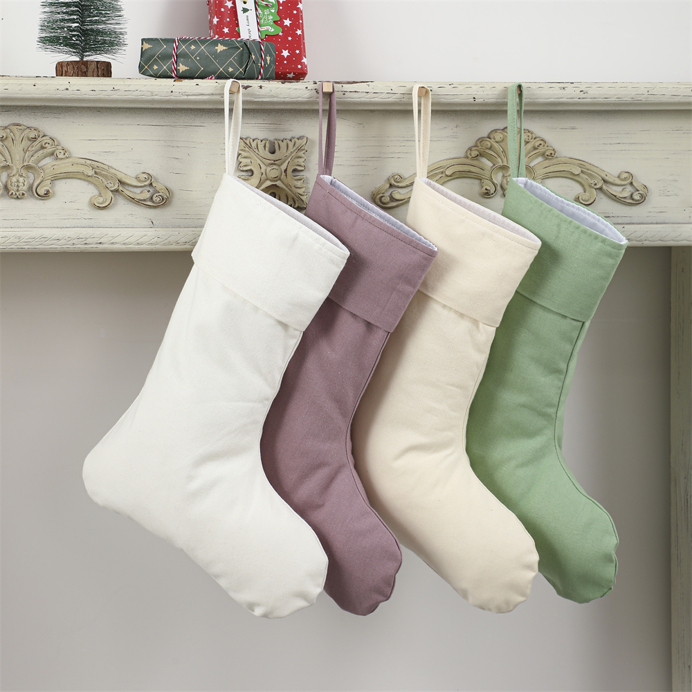 Linen Christmas Stocking Xmas  - đánh giá và giá Christmas Stocking Hanging