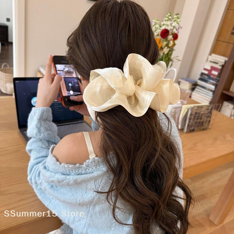 【R】Big Bow Hair Claw Clip for  - đánh giá và giá Ribbon Bow Gift