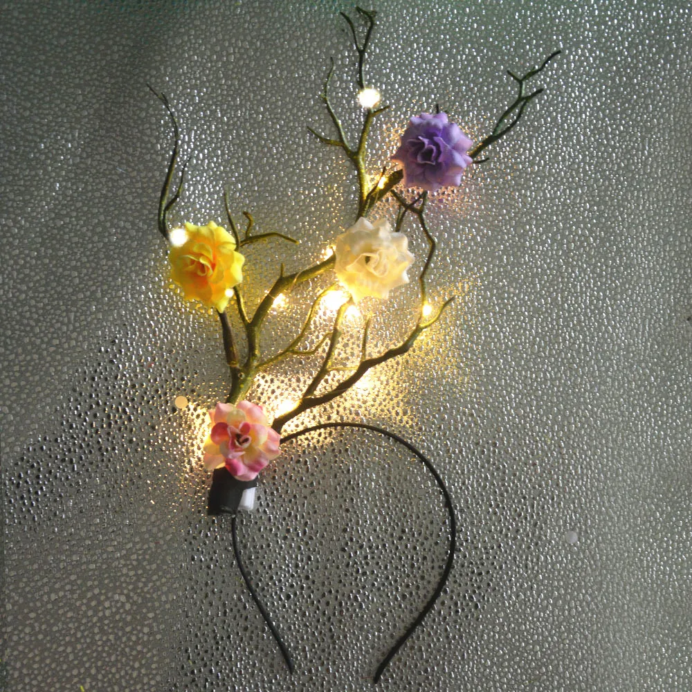 Flower Reindeer Antler Headban - đánh giá và giá Reindeer Antlers Headband