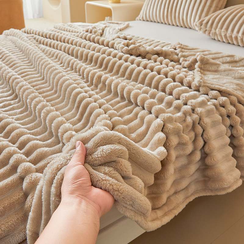 Luxurious Double-Sided Faux Ra - đánh giá và giá Christmas Throw Blanket