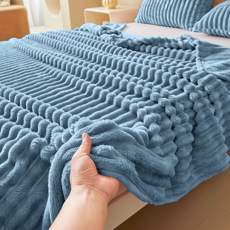 Luxurious Double-Sided Faux Ra - đánh giá và giá Christmas Throw Blanket