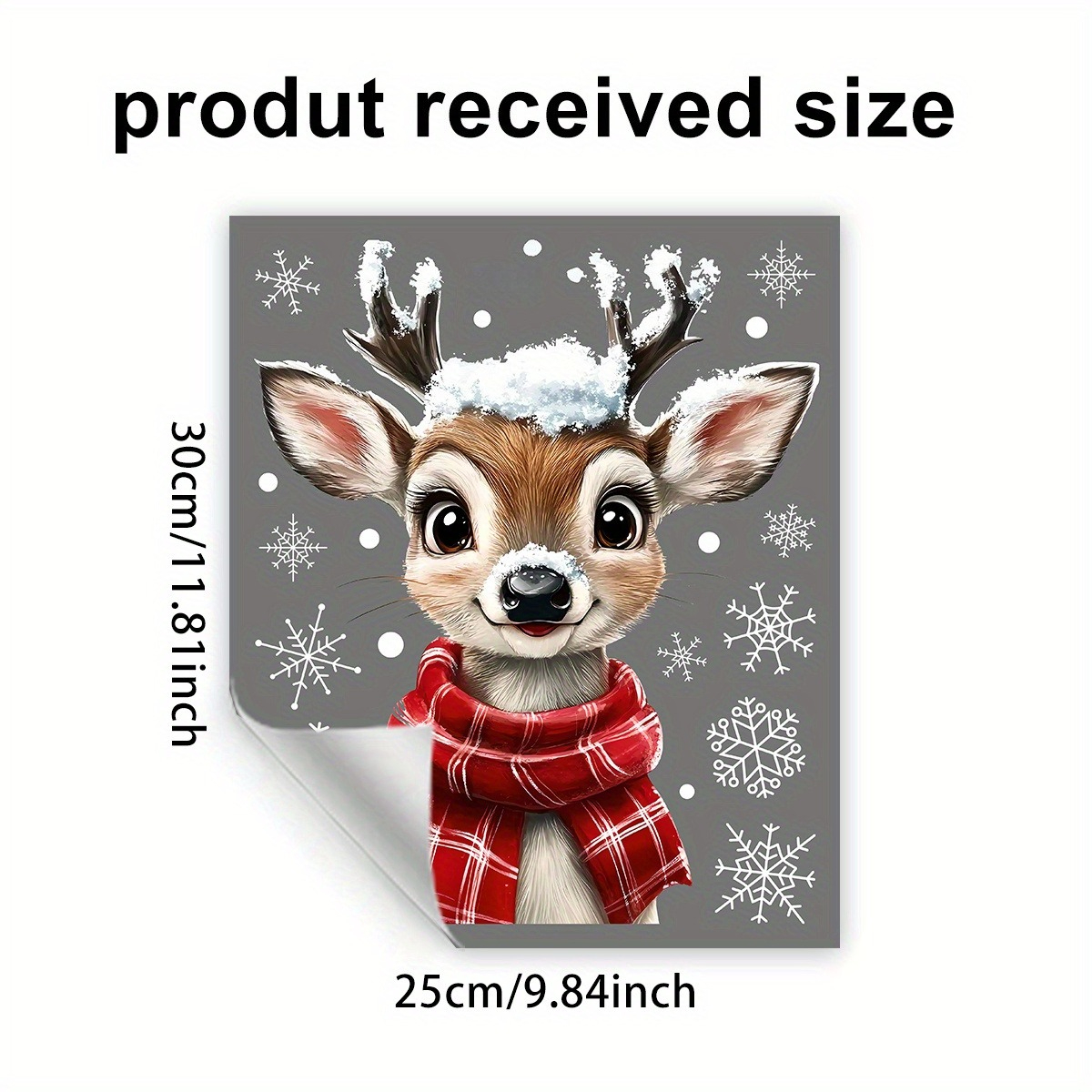 1pc Christmas Scarf Snowflake  - đánh giá và giá Snowflake Window Decal