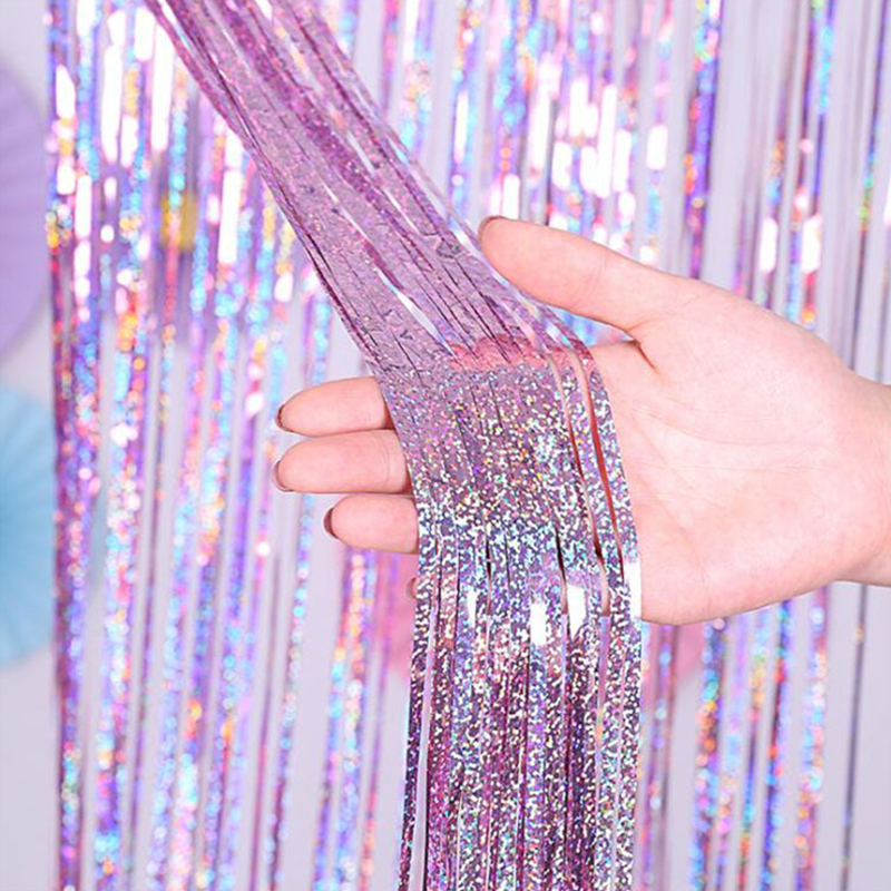 2M Glitter Pink Metallic Foil  - đánh giá và giá Tinsel Garland Decoration