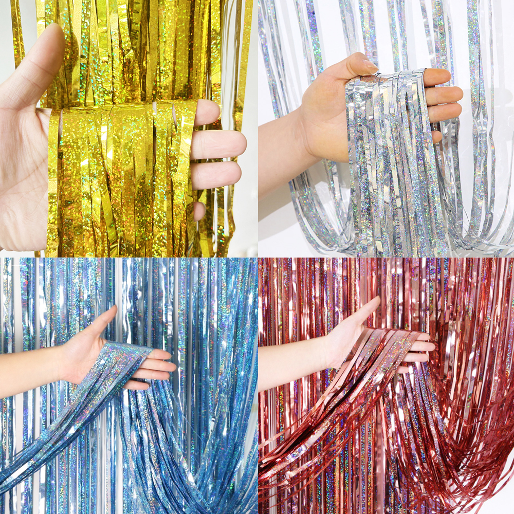 2M Glitter Pink Metallic Foil  - đánh giá và giá Tinsel Garland Decoration