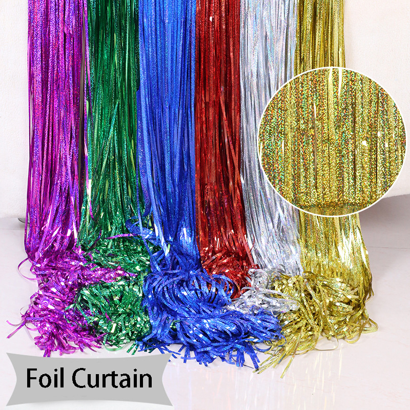 2M Glitter Pink Metallic Foil  - đánh giá và giá Tinsel Garland Decoration
