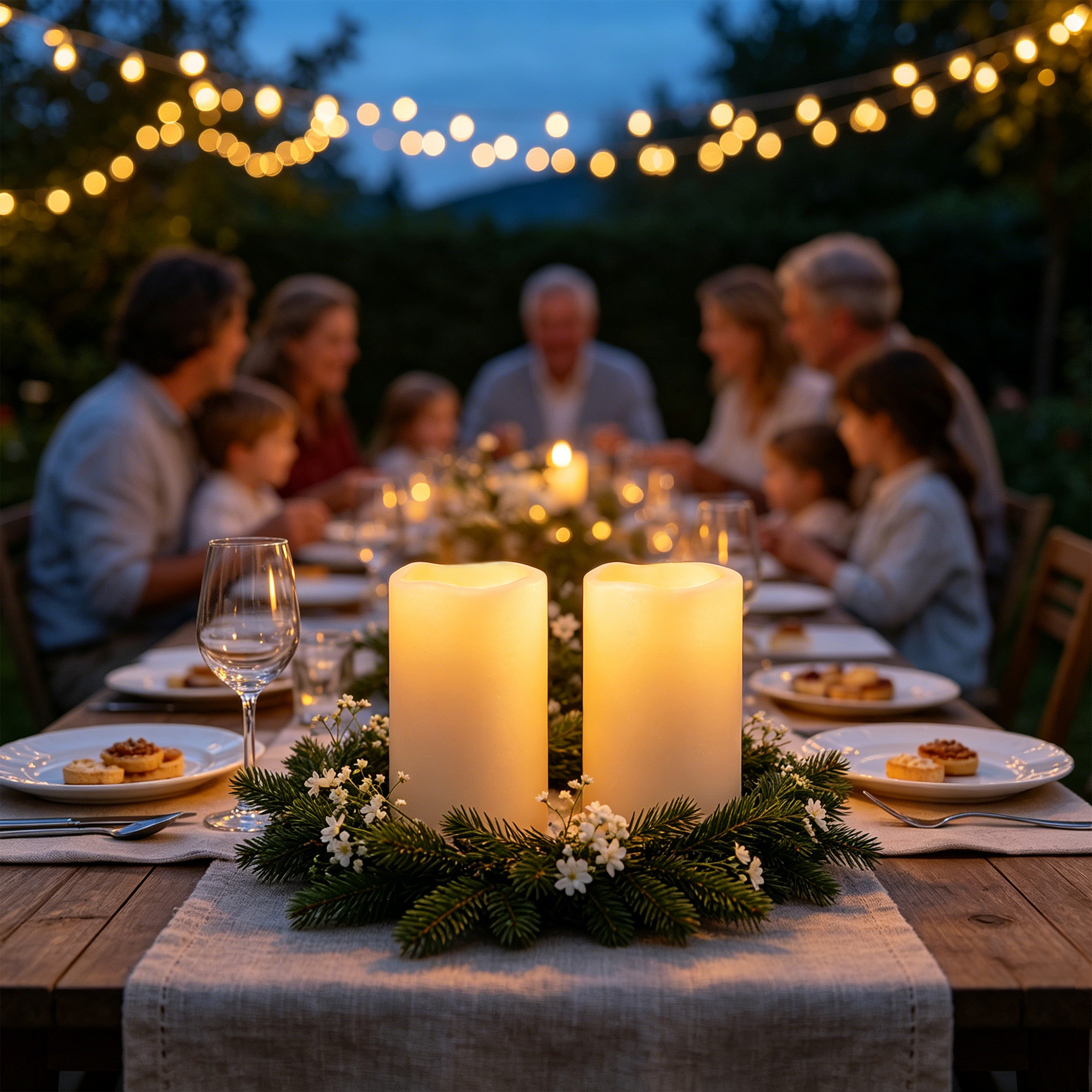 Flameless LED Pillar Candle Wa - đánh giá và giá Christmas Lights Outdoor