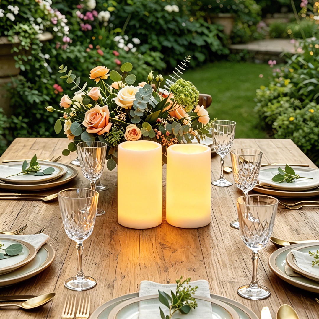 Flameless LED Pillar Candle Wa - đánh giá và giá Christmas Lights Outdoor