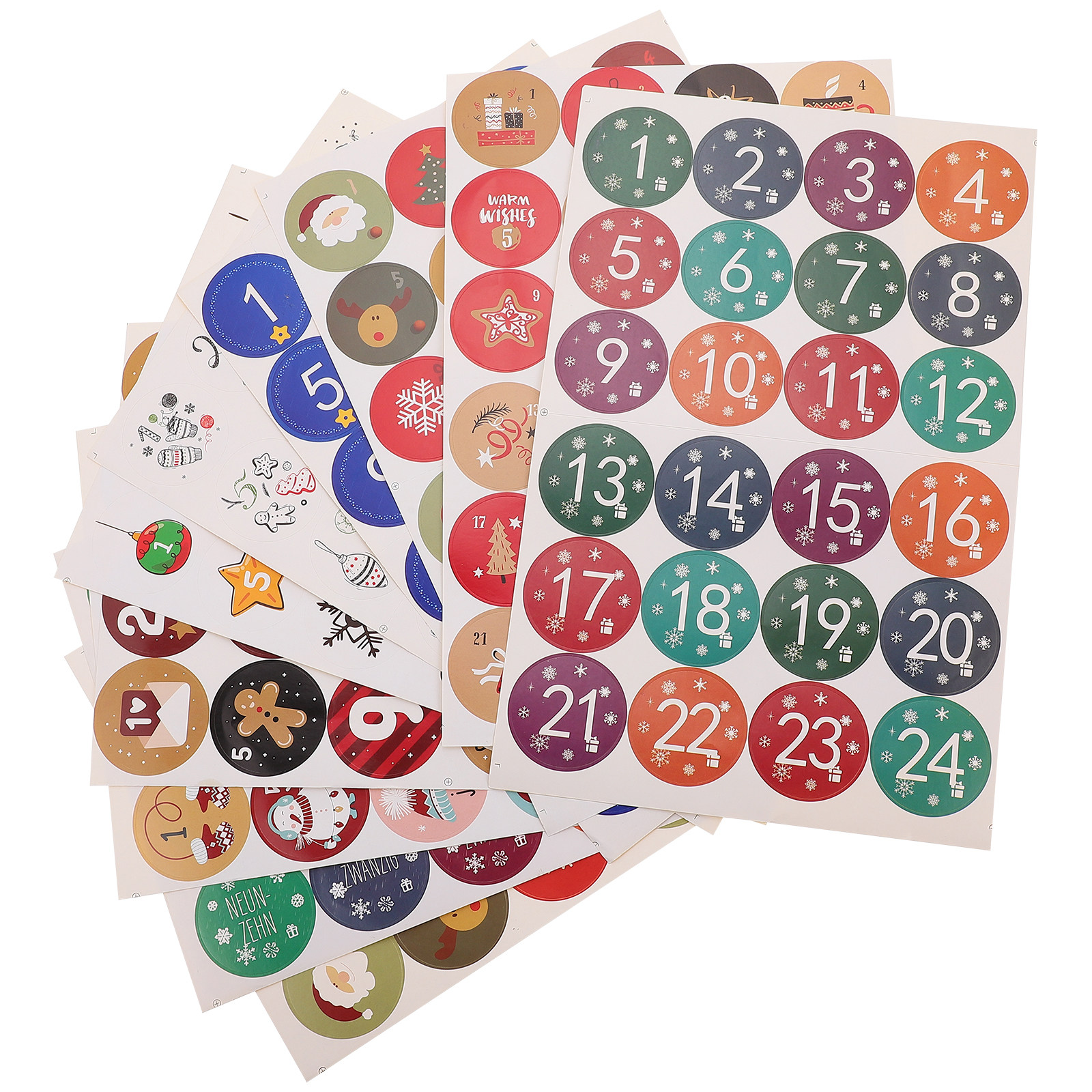 10 Sheets Holidays Stickers Ch - đánh giá và giá Advent Calendar Gift