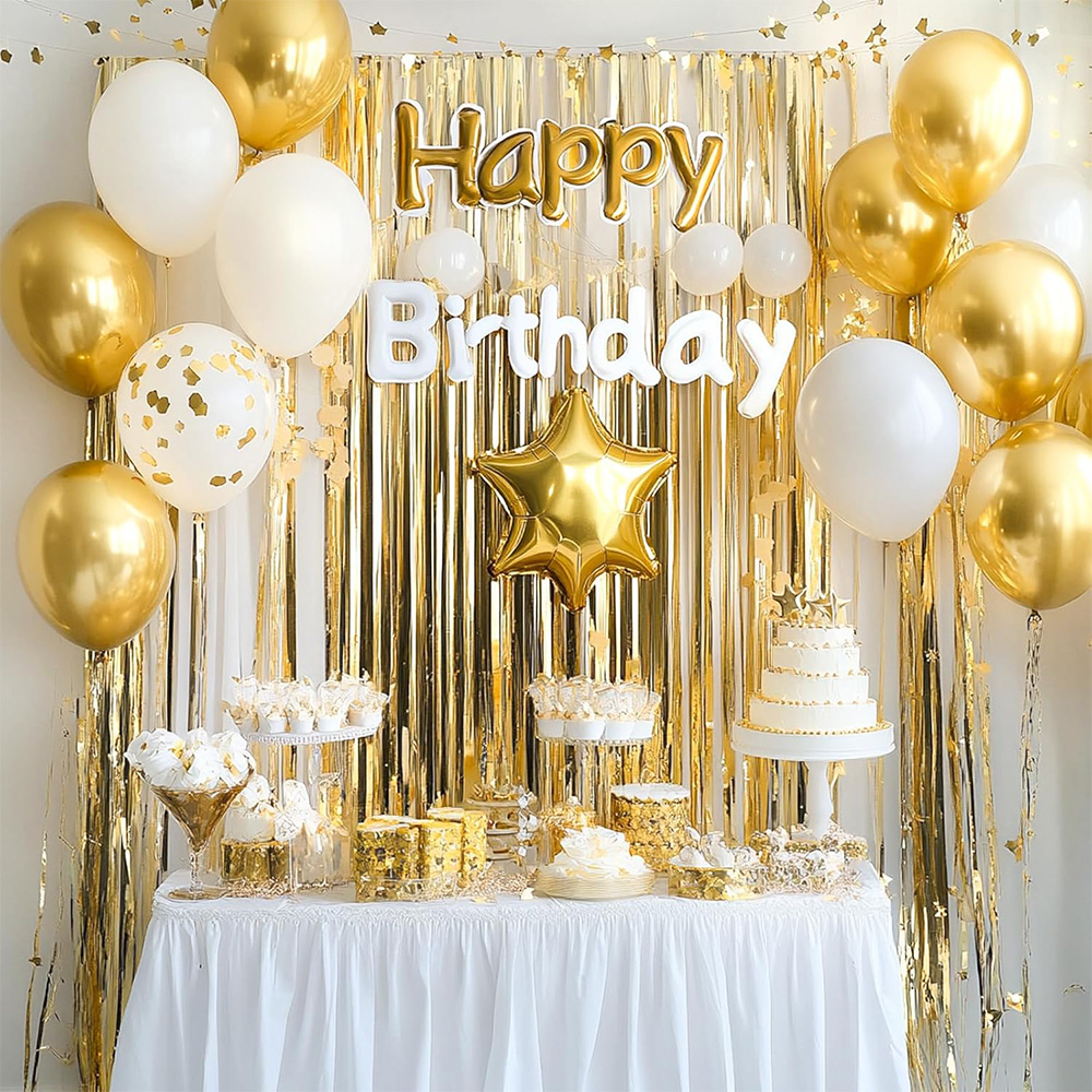 2Pack Gold Metallic Foil Tinse - đánh giá và giá Tinsel Garland Decoration