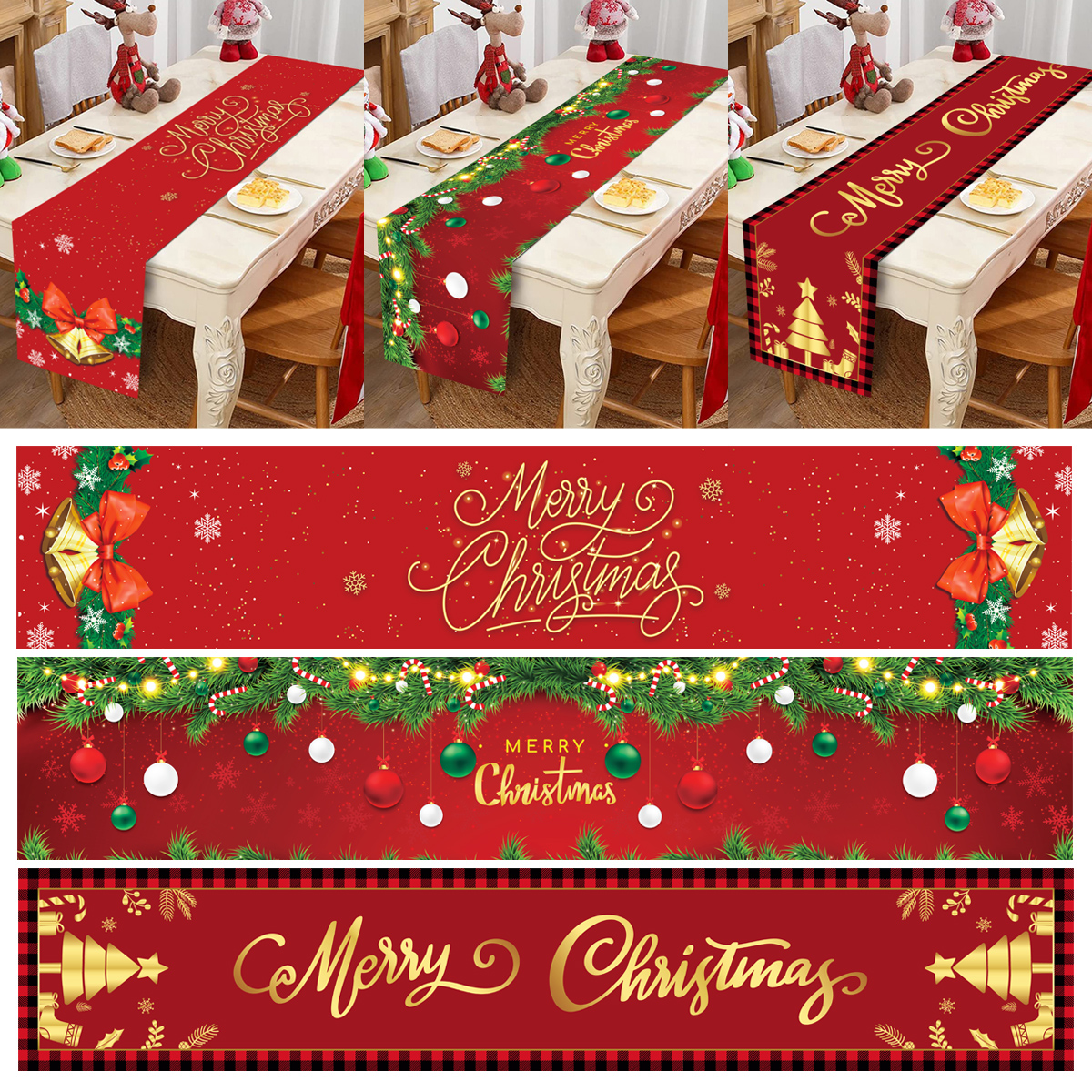 Giáng Sinh Để Bàn Chạy Trang T - đánh giá và giá Christmas Table Runner