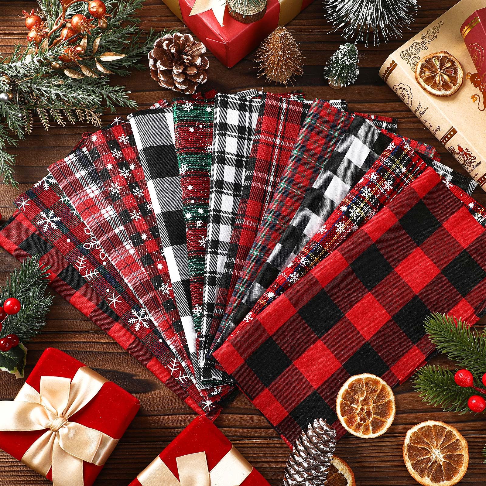 Christmas Plaid Fabric, Red Gr - đánh giá và giá Christmas Throw Blanket