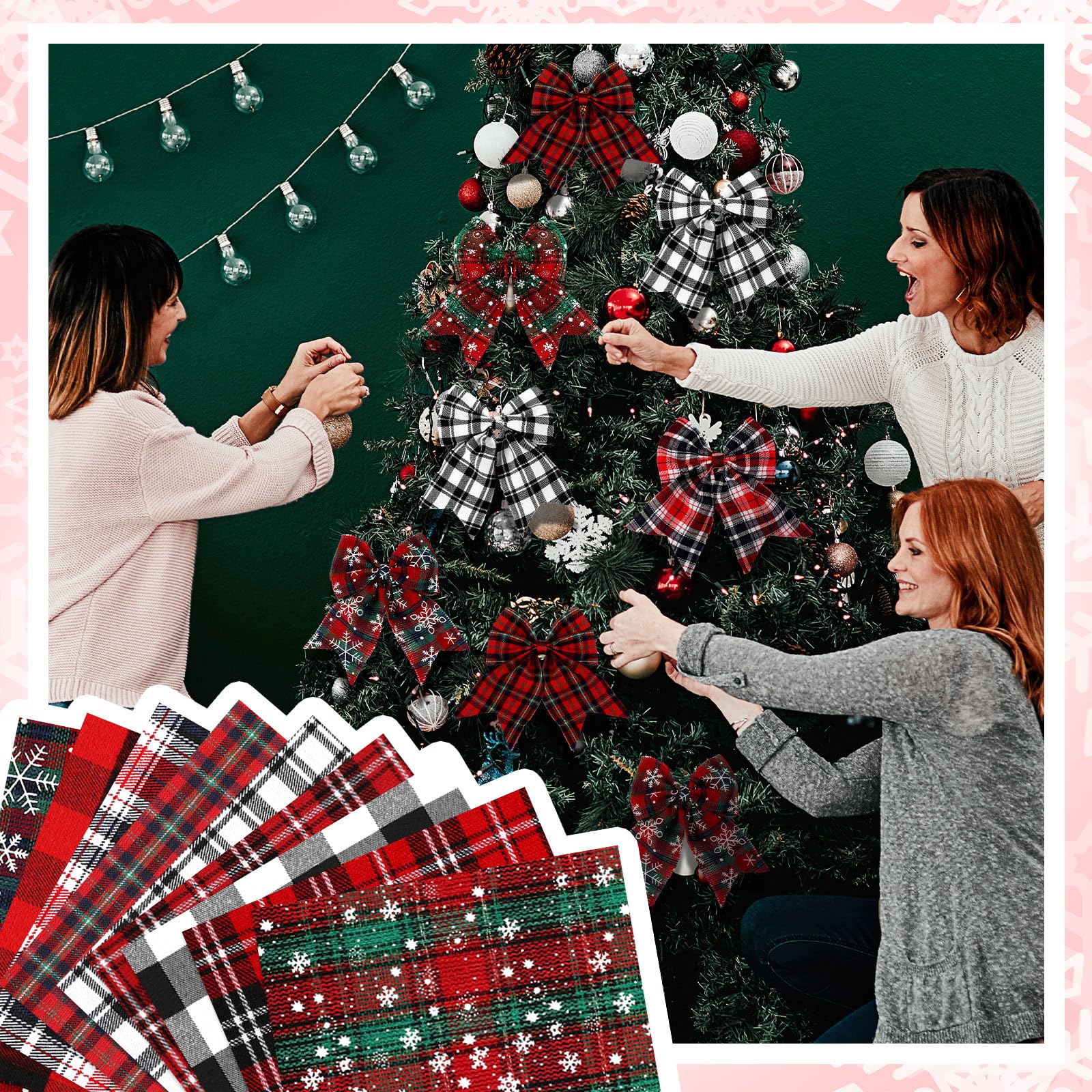 Christmas Plaid Fabric, Red Gr - đánh giá và giá Christmas Throw Blanket