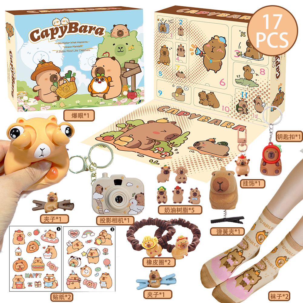 New Capybara Theme Christmas A - đánh giá và giá Advent Calendar Gift