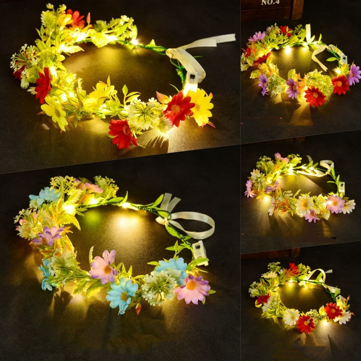 Luminous Floral Wreath LED Flo - đánh giá và giá Led Fairy String Lights