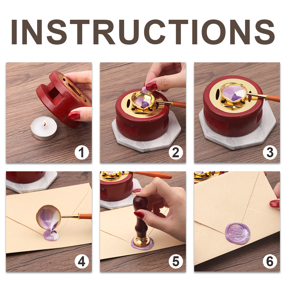 Vintage Wax Sealing Box Set Be - đánh giá và giá Gift Box Wrap Set