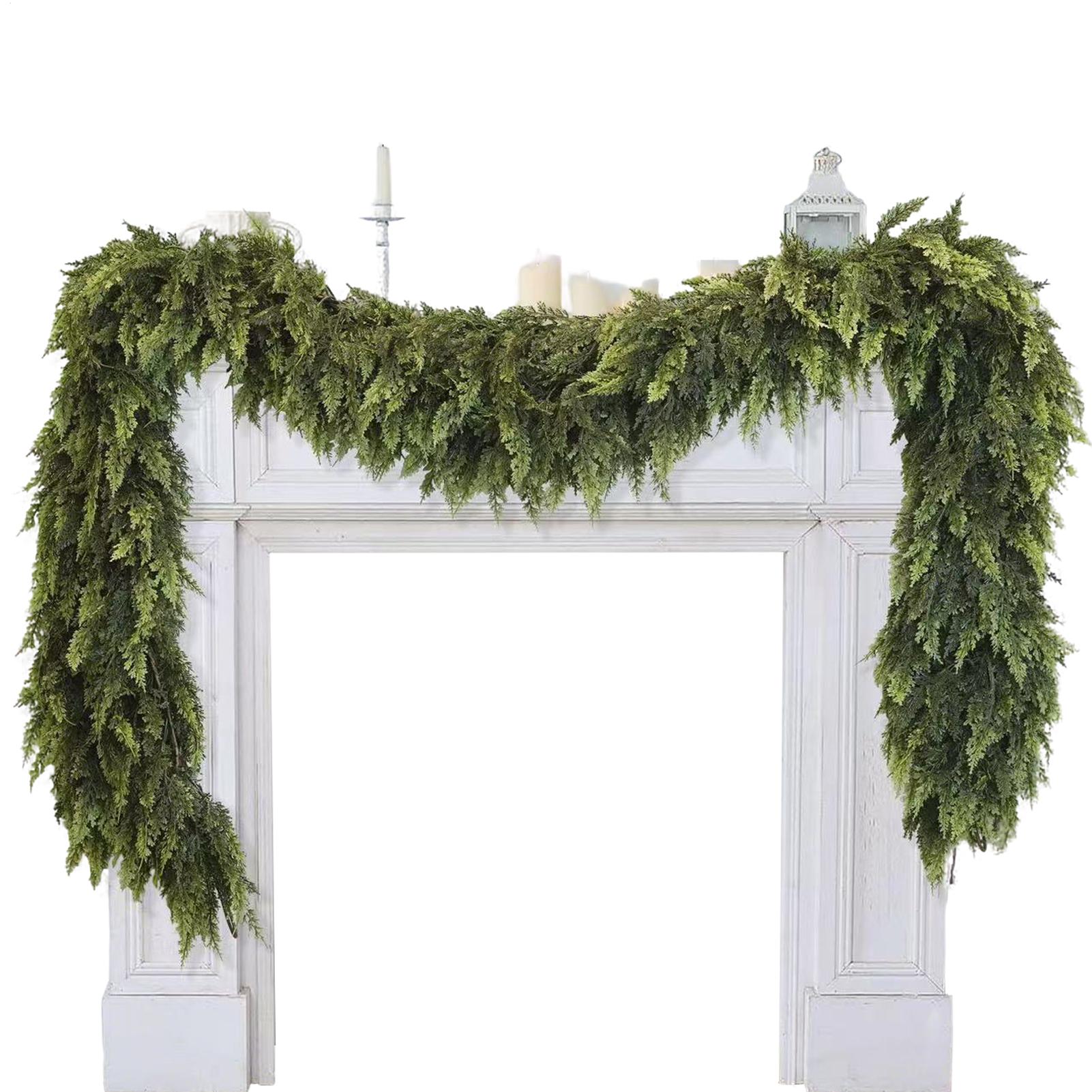Christmas Garlands Artificial  - đánh giá và giá Christmas Wreath Fake
