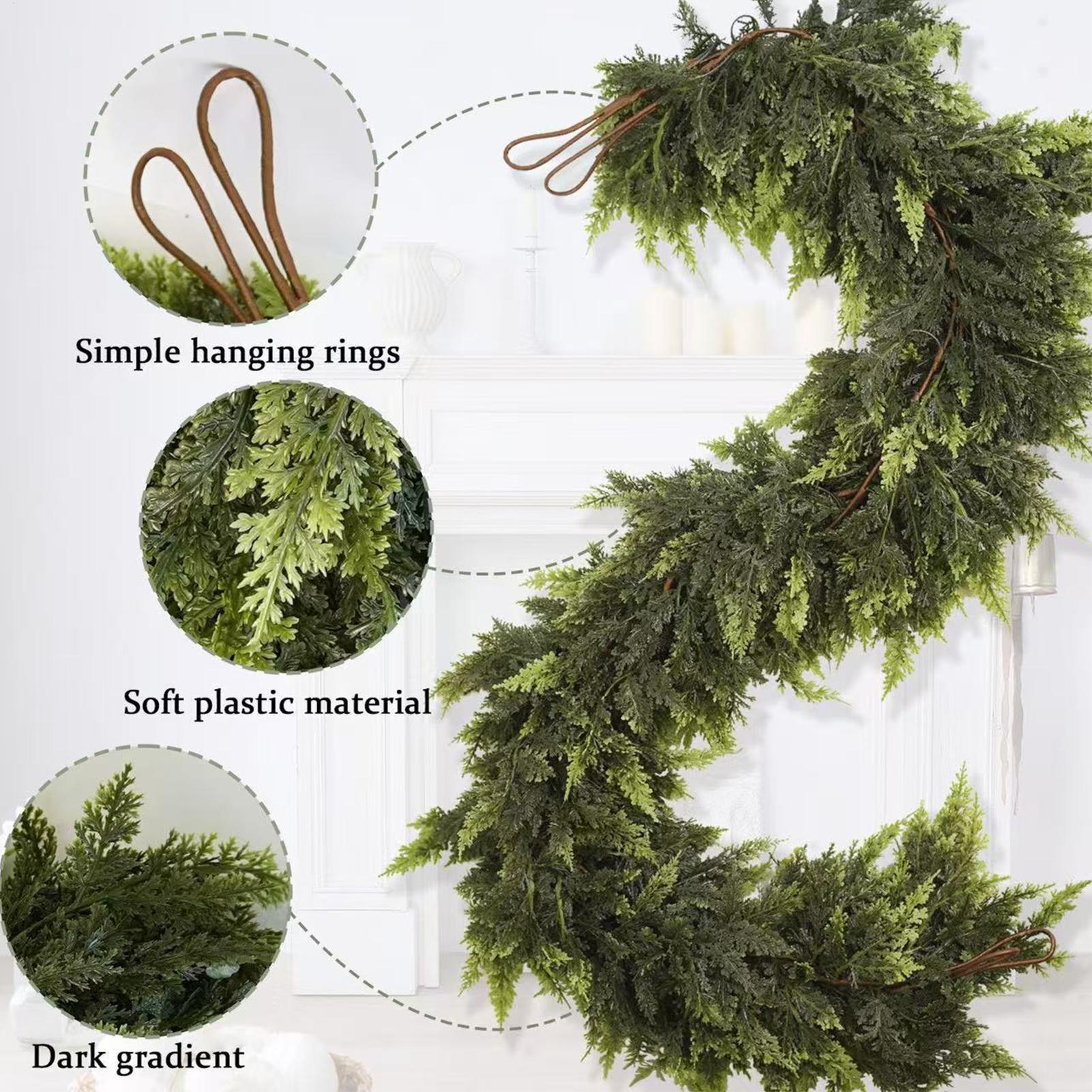 Christmas Garlands Artificial  - đánh giá và giá Christmas Wreath Fake