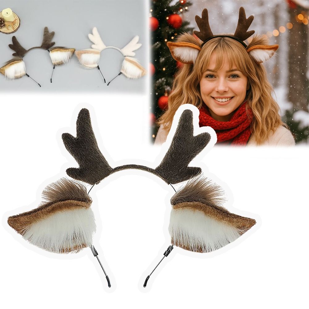Deer Ears Reindeer Antler Head - đánh giá và giá Reindeer Antlers Headband