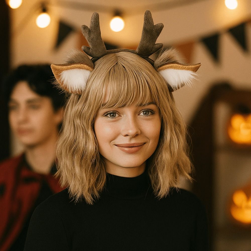 Deer Ears Reindeer Antler Head - đánh giá và giá Reindeer Antlers Headband