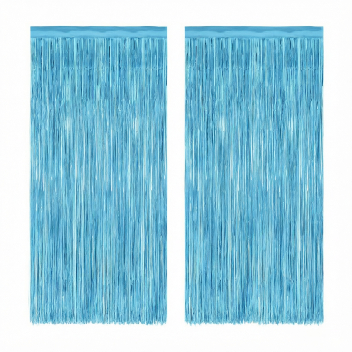 2PCS Light Blue Metallic Foil  - đánh giá và giá Tinsel Garland Decoration