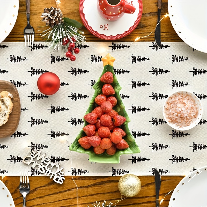 Simple Christmas Tree Table Ru - đánh giá và giá Christmas Table Runner