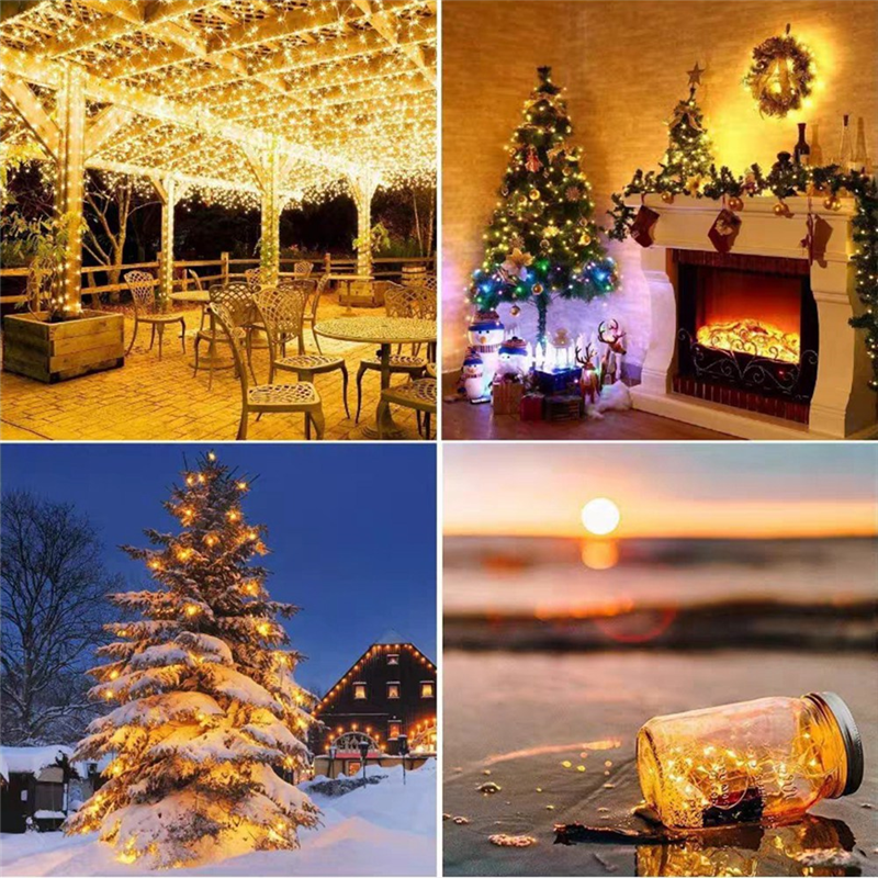 ONCE Solar Powered Lights 200  - đánh giá và giá Led Fairy String Lights